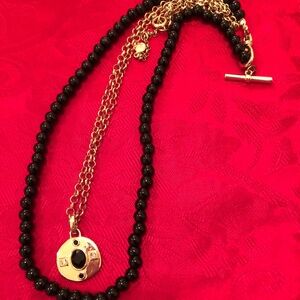 Gold and Black beads Necklace Set